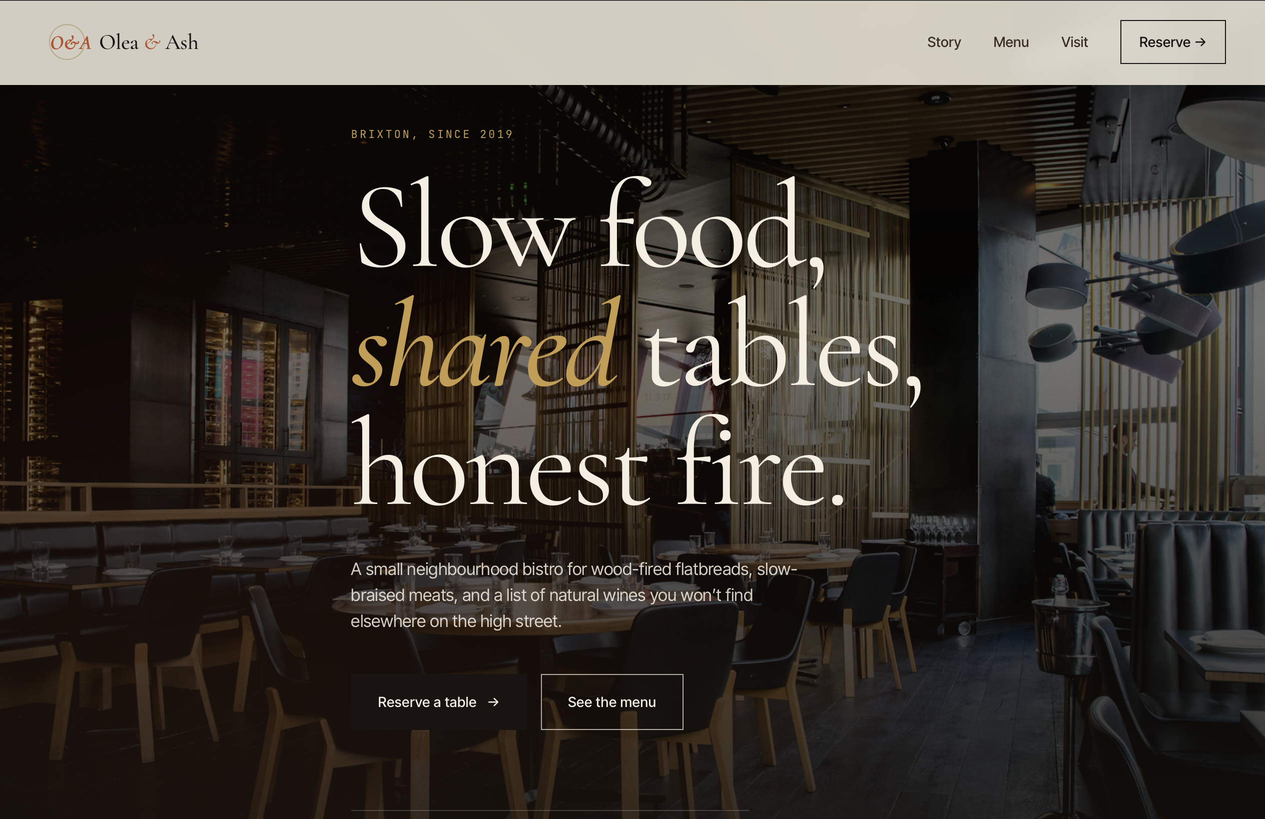 modern bistro